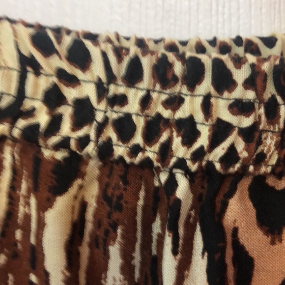 NOTATIONS WOMAN BOHO PRINT MAXI A LINE SKIRT SIZE 2X  ELASTIC WAIST BROWN/BEIGE - Picture 5 of 6